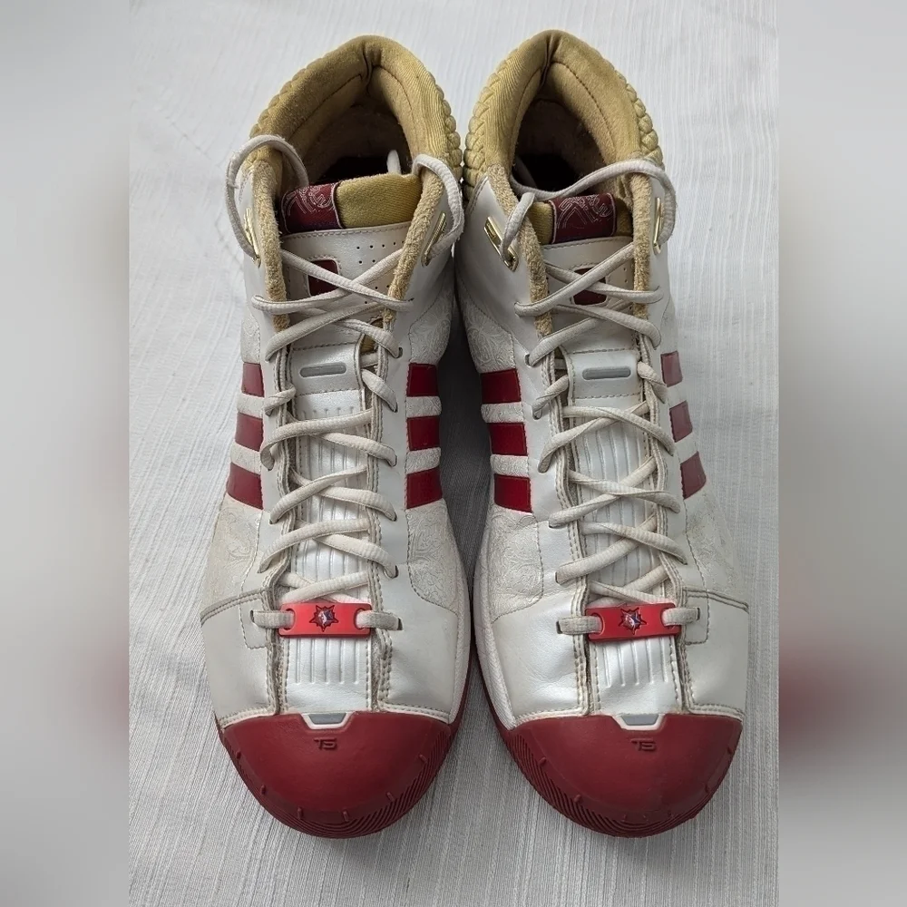 2008 Adidas Man's TS PRO  Tim Duncan Edition   Red & White-NBA All Star Size 14